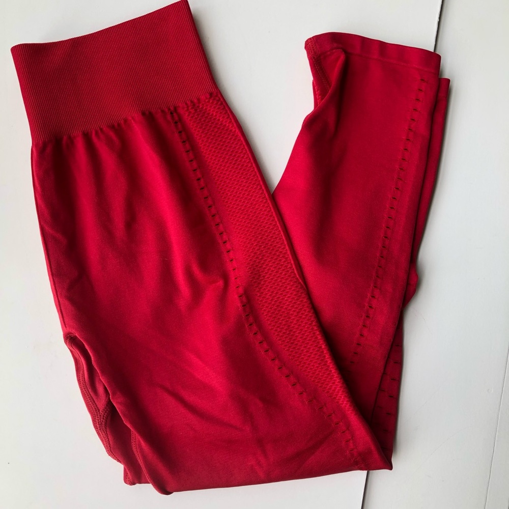 Red Fabletics Leggings High Waistband S